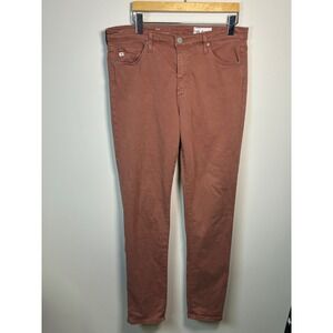 AG Jeans Prima Cigarette Leg Dusty Rose Cotton Blend Pants Women Size 30
